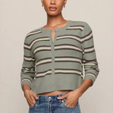 Medina Cozy Stripe Cardigan