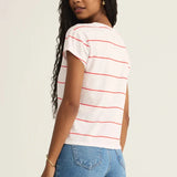 Striped Modern V-Neck Tee