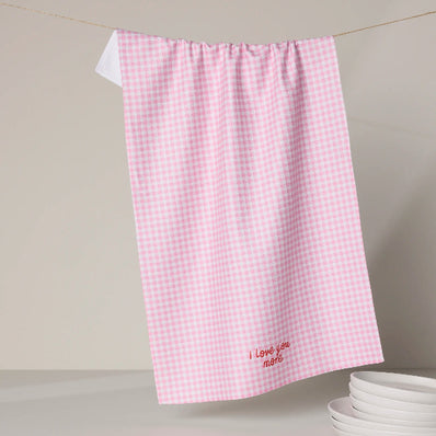 Geometry Valentine Kitchen Tea Towel