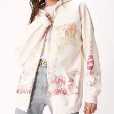 Mushroom Zip Hoodie