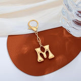 Bubble Letter Monogram Keychain