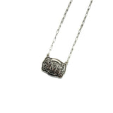 Western Belt Buckle Initial Necklace