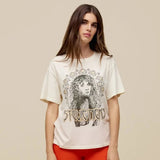 Stevie Nicks Metallic Boyfriend Tee