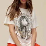 Stevie Nicks Metallic Boyfriend Tee