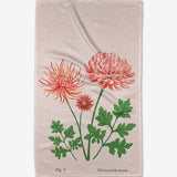 Geometry Birth Flower Tea Towel