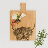 Oak Paddle - Highland Cow