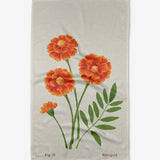 Geometry Birth Flower Tea Towel