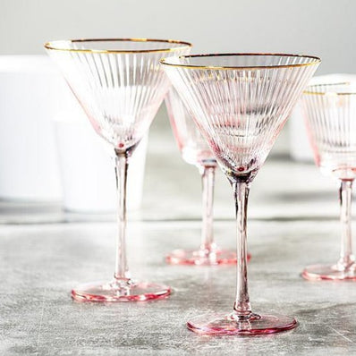 Optic Martini w Gold Rim