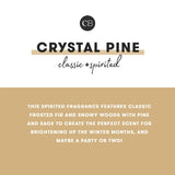 Crystal Pine Glimmer Oversized Candle