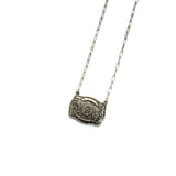 Western Belt Buckle Initial Necklace