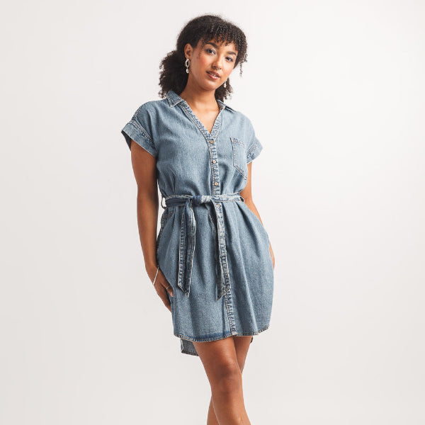 Pina Denim Shirt Dress