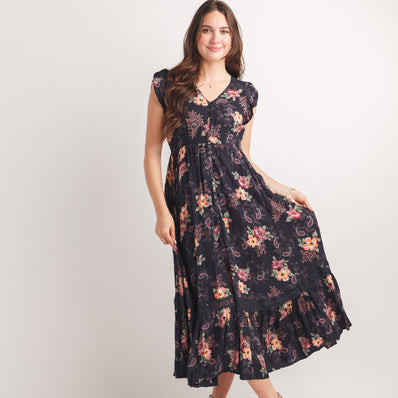 Emma Short Sleeve Maxi Dress