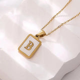 Josslyn Pearl Initial Necklace