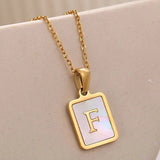 Josslyn Pearl Initial Necklace