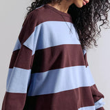 WTF Classic Striped Oversized Crew