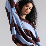 WTF Classic Striped Oversized Crew