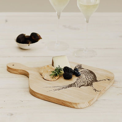 Oak Hanging Paddle - Pheasant