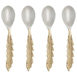 Plume Gold Spoons Set/4