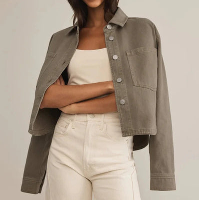 All Day Cropped Denim Jacket