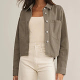 All Day Cropped Denim Jacket