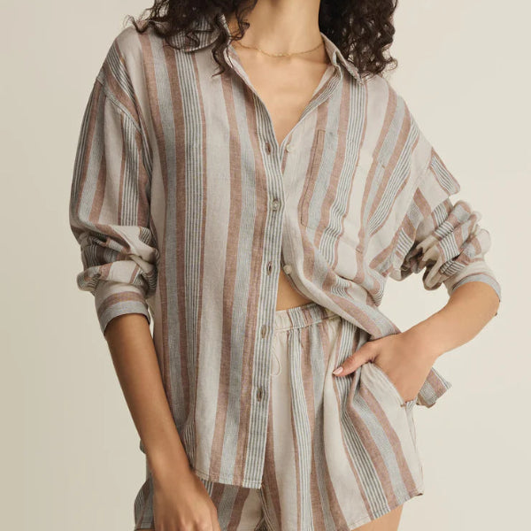 Perfect Striped Button Up