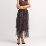 Tiered Leopard Skirt