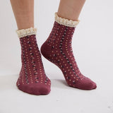 Free People Rosebud Waffle Ankle Sock