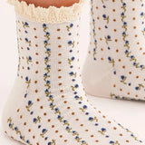 Free People Rosebud Waffle Ankle Sock