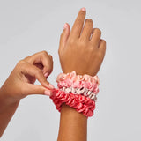 Ruched Satin Scrunchie 5pc Set