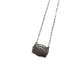 Western Belt Buckle Initial Necklace