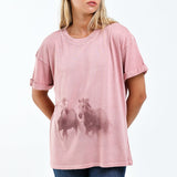Running Horses BF Tee