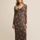 Exhale Sable Floral Midi Dress