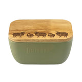 Butter Dish - Scenic Highland Cow