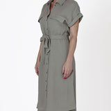 Opal Gauze Shirt Dress