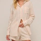 Saturday Stripe Gauze Shirt