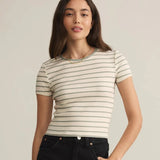 Saxton Striped Rib Tee