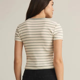 Saxton Striped Rib Tee