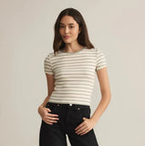 Saxton Striped Rib Tee