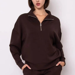 Seanni Soft Knit 1/2 Zip Pullover