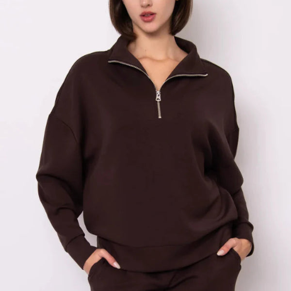 Seanni Soft Knit 1/2 Zip Pullover
