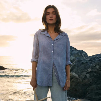 Seaport Striped Button Up Shirt