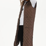 Severina Quilted Long Vest