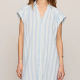 Shellbound Striped Gauze Dress