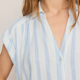 Shellbound Striped Gauze Dress
