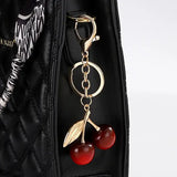Shiny Cherry Drop Keychain