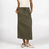 Finn Cotton Fleece Front Pocket Skirt