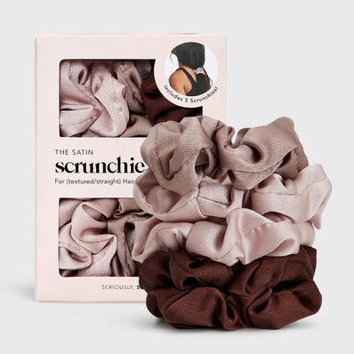 Satin Sleep Scrunchies 5pc Set