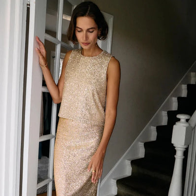 Sloane Sequin Tank