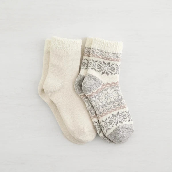 Snow Day Double Layer Crew 2-Pack