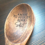 Engraved Wooden Spoon